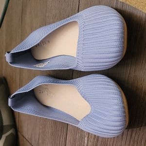 NWT Danskin soft knit ballet flats baby blue size